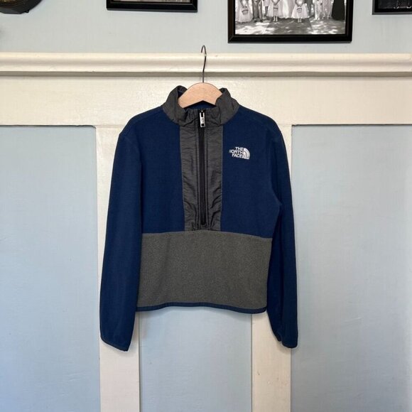 The North Face Shady Blue Unisex Glazier Half-Zip Fleece Jacket Size YS - Picture 7 of 12